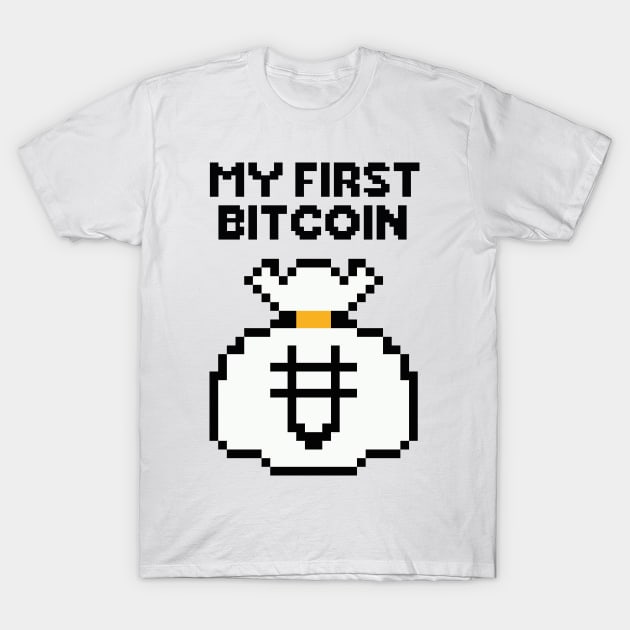 My First Bitcoin - Alex 2 T-Shirt by gastaocared